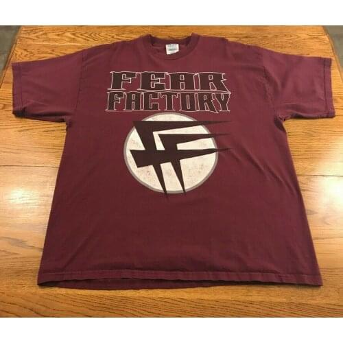 Vintage 2000 Fear Factory Concert Promo T Shirt Adult 2XL XXL Flaws Cute Tatoo Lover T-Shirt