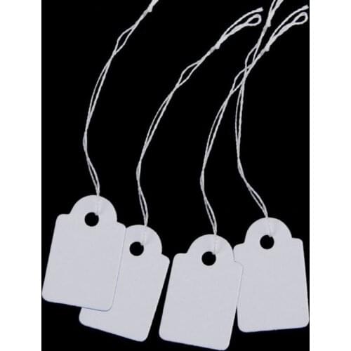 Y1UE 500 Pcs Price Label Tags String Jewelry Clothing Display Merchandise Price Tags