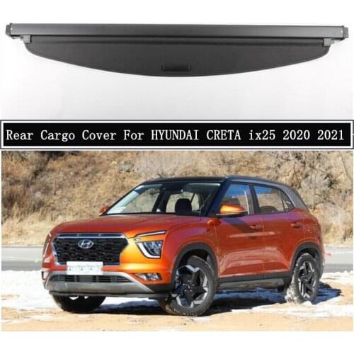 Rear Cargo Cover For HYUNDAI CRETA ix25 2020 2021 2022+ Partition Curtain Screen Shade Trunk Security Shield Auto Accessories