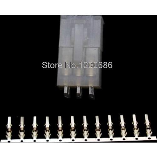 6Pin Automotive Connector 5557/5569 Connector 4.2MM Set Plug Terminal white