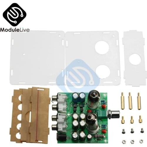 Acrylic Case 6J1 Valve Preamp Pre-amp Tube PreAmplifier Board Headphone Amplifier Buffer Transparent
