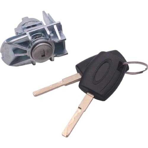 Car Left Door Lock With 2 Key Cylinder Auto Door Lock Cylinder for Ford for Focus for C-Max for S-Max locksmith tool 1552849