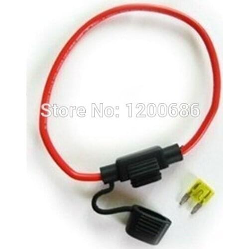 14AWG 30CM In-line Car Automotive Mini Blade Fuse Holder Fuseholder 20A Waterproof small Standard Blade Fuse Holder Fuseholder