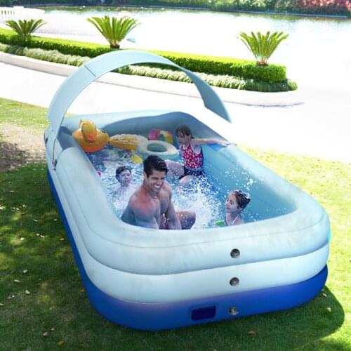 PVC Wireless Automatic Inflatable Swimming Pool Childrens Swimming Pool Baby Ocean Ball Sand Pool Bath Toys Square Outdoor Pool