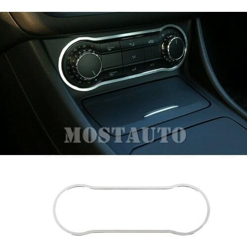 For Mercedes-Benz A-Class W176 B-Class W246 2012-2017 Aluminum Alloy Air Conditioning Panel Decorative Frame 1pcs Car Decor