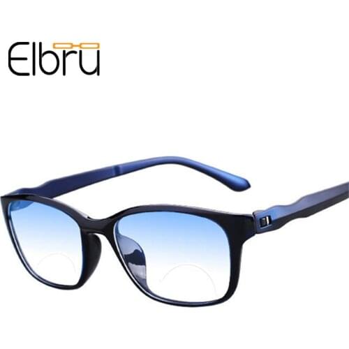 Elbru Ultralight Anti Blue Light TR90 Raeding Glasses Women&Men Anti-fatigue Presbyopia Eyewear For Parents Diopters +1.0to +4.0