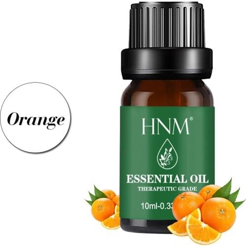 HNM Pure Essential Oils 10ML Massage Oil For Humidifier Orange Tea Tree Lemongrass Vanilla Grapefruit Juniper Basil Back Pepper