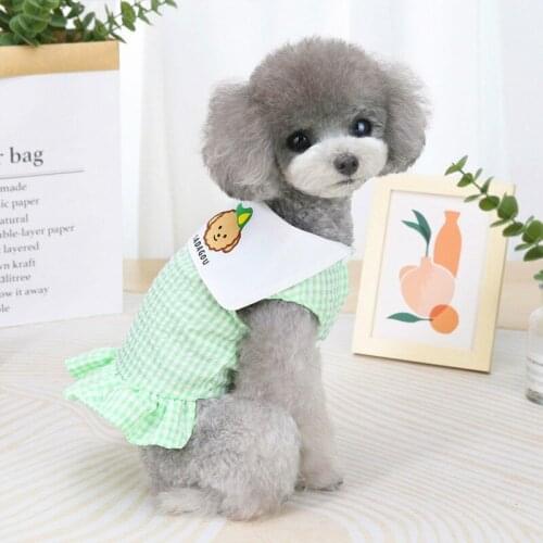 Summer Spring Dog Dresses Outfit Small Puppy Animal Pet Costume Summer Dog Clothes French Bulldog Vest Coat