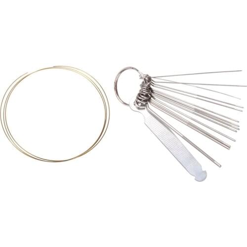 8Ft Golden Copper Fret Wire for Mandolin Banjo Cigar Box Guitar 1.5mm & Guitar Nut Slotting Bridge Pin Hole Slot File