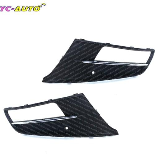 Front Left Right Bumper Fog Light Lamp Chrome Grill For VW Sharan 2012-2019 7N0853665 7N0853666 Fog Light Holder Grill Parts