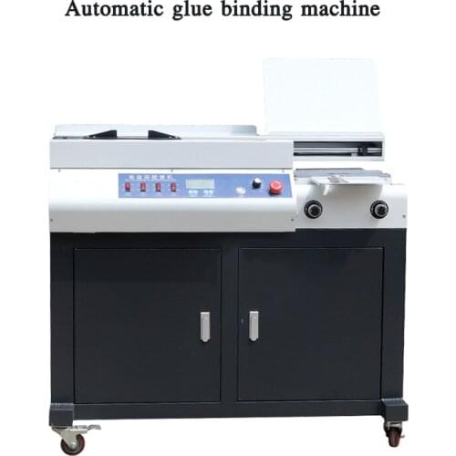 Hot melt glue binding machine automatic glue electric glue binding machine bidding document contract binding free punching