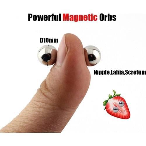 Sex Toys For Woman Ultra Powerful Magnetic Strong Orbs BDSM Nipple Clamps Vagina Clitoris Stimulator Sex Products Sex Furniture