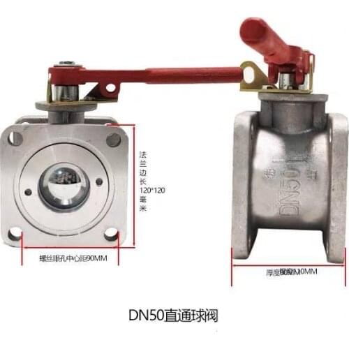 Sprinkler Ball Valve Fire Truck Direct Through Ball Valve Switch Valve Tank Truck DN50, DN65