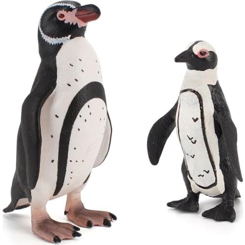 Cross-Border Simulation Arctic Animal African Penguin Model Solid Static Mini Simulation Penguin Toy Garage Kit