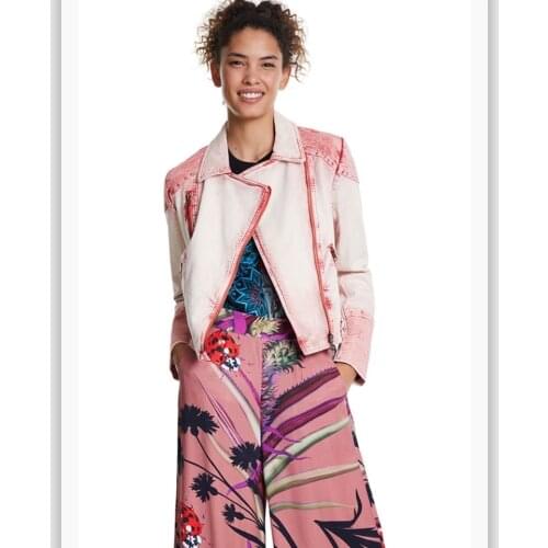 Spanish D pure original new spring 2020 womens tie dye denim jacket