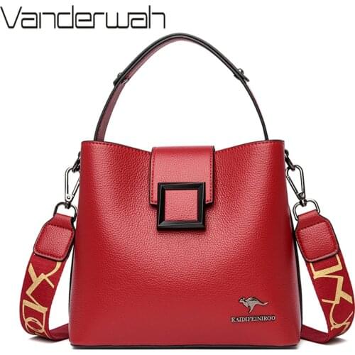 3 Layers Casual Mini Handbag Soft Leather Shoulder Bags for Women Luxury Ladies Crossbody Bag Female Messenger High Quality Sac