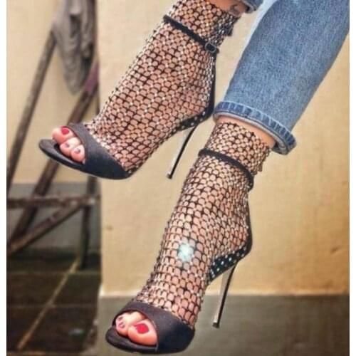 New Fashion Women High Heels White Lace Flowers Ladies Summer Shoes Strap Peep Toe Women Shoes Women Heels