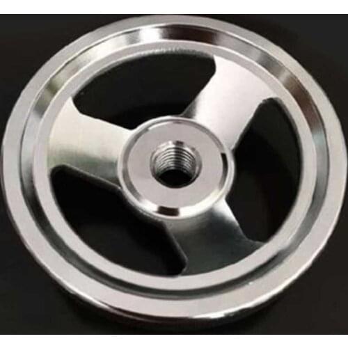 1pcs 80mm outer diameter M10 thread mechanic tool handle wheel knurled finishing knob rotating 304 stainless steel circle ring