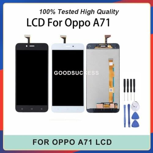 100% Tested 5.2'' For OPPO A71 LCD Display Touch Screen Panal Glass Assembly Repair Part with Tools
