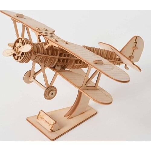3D Wooden Puzzle Airplane Car Animal Model Toys For Children Laser Cutting Educational Assembly Jigsaw Decoration Dropshipping