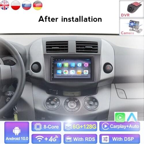 Android 8.1 Double 2 Din Quad Core 1G RAM 16G ROM Car NO DVD Player Multimedia GPS Navigation For Toyota RAV4 RAV 4 2006-2012