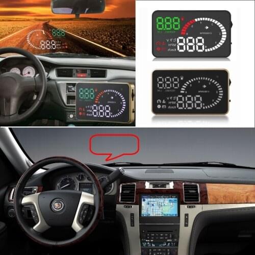 Car Head-up Display For Cadillac Escalade SRX ATS CTS XT5 STS BLS Vehicle HUD Head Up Virsual Display Digital Electronic HUD
