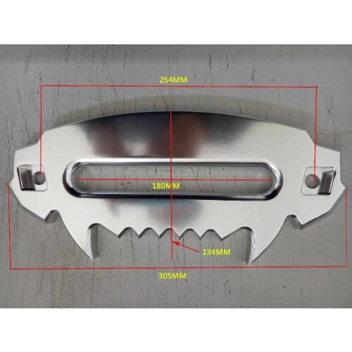 Free Shipping 12000lbs hawse aluminum fairlead guide for synthetic winch rop auto parts 4WD Winch Cable Roller Fairleadwith nuts