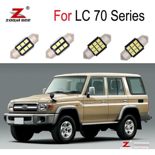 Canbus White interior room LED bulb + back reverse light for Toyota Land Cruiser 70 Series LC70 LC71 LC76 LC78 LC79 (1990-2020)