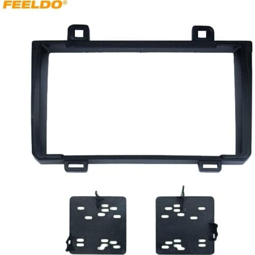 FEELDO Car Radio Fascia Frame Adapter For TOYOTA Matrix PONTIAC Vibe Stereo Dash Face Plate Facia Panel Trim Kit #HQ3635