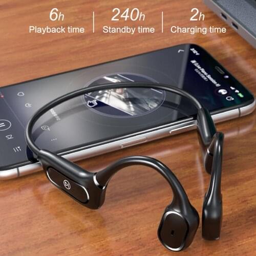 H11 Bluetooth 5.0 Wireless Headphones Bone Conduction Earphone Outdoor Waterproof Sport Handsfree Headset With Microphone