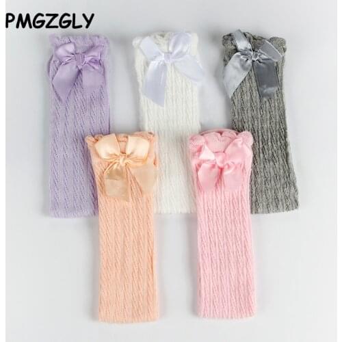 Lace Socks Baby Sock Girls Winter Solid Warm Knee High Socks Kids Long Children 1-6Year Socks