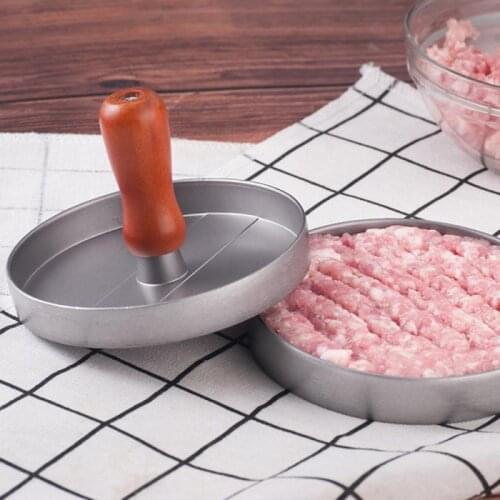 Kitchen Round Shape Burger Press Food-Grade Hamburger Meat Press Beef Grill Hamburger Press Patty Maker Mold Mould Tool
