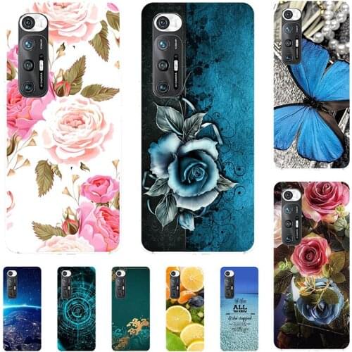 Fashion Flower Case For Xiaomi Mi 10S 6.67" Cover Soft Silicone Cat Printing Capa Back Coque