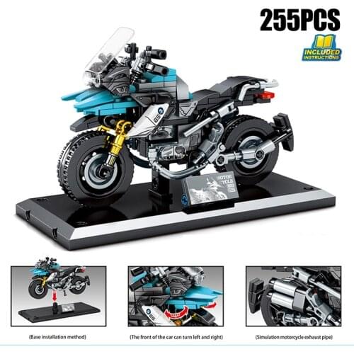 Germany brand BM motorcycle r1200gs Technical building block vehicle model steam assembly brick educational toy collection