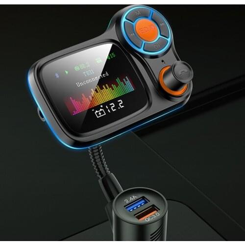 New product T831 car mp3 Bluetooth player QC3.0 fast charge Bluetooth 5.0 FM transmitter hands-free call