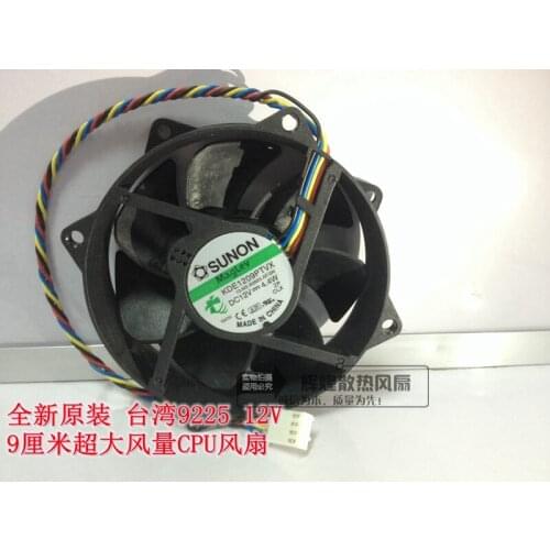 Brand new SUNON 9cm 9025 4PIN KDE1209PTVX 12V 4.4W cooling fan