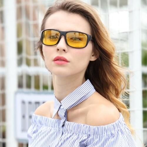 Long Keeper Mens Polarized Night Vision Goggles Women Yellow Lens Anti-Glare for Male Driving Sunglasses 2018 Eyewears Unisex