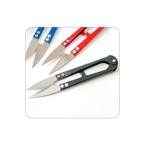 Office culture and education children hand-made stainless steel U-line cutting home yarn manufacturers line head small scissors