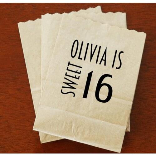 Personalized Chocolate Bar Bridal baby Shower Kraft Paper Bakery Cookie desserts gifts Favors Bags Custom Names and Date printed