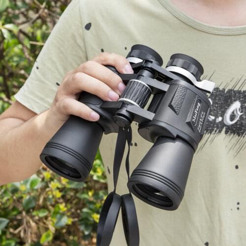 Profession Double Tone Binoculars 20x50 HD Low-light Night Vision Concert Spectacles BaK4 Powerful Telescope Outdoor Hunting