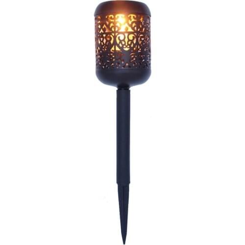 Garden Decoration Ground Light LED Hollow Flame Solar Light Flame Lawn Lamp Ornament Gardening Statue Lighting