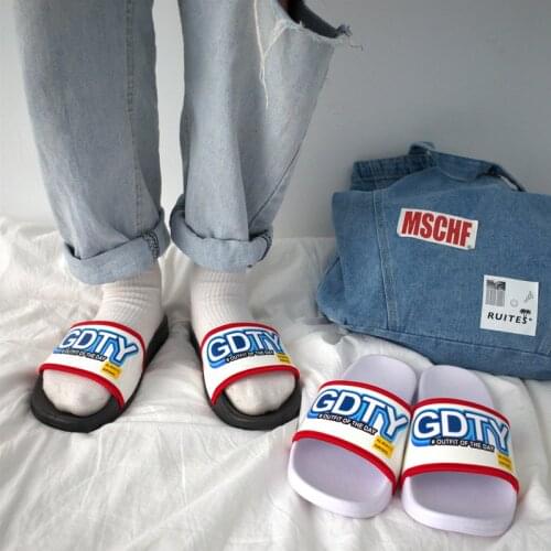 Street shooting outdoor all-match flat-bottomed student sandals Korean style non-slip beach women slippers