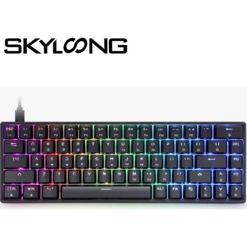 KYLOONG GK68s Mini Game Teclado Mecánico Wired Mode/Bluetooth Mode 68key PC Language Sticker Gateron For Tablet/Laptop/Desktop