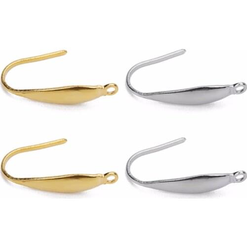 Louleur Stainless Steel Earring Wires Hoop Earring Hooks Ear Clasps Wire For DIY Earrings Jewelry Findings Components