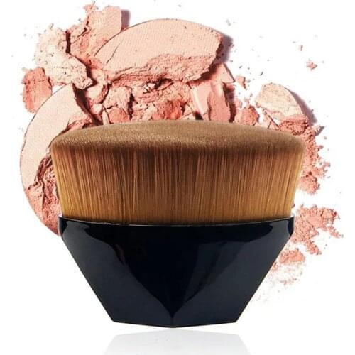 1 PC Six Corners Powder Makeup Brush Diamond Cosmetic Hexagon No Trace Foundation Brush Silicone Cosmetic Make Up Brushes Black