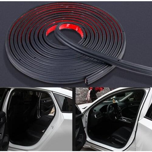 Car Door Seal Strips Sticker B Shape Weatherstrip Rubber Seals for Audi A1 8P 8I 8V A2 A3 A4 A5 A6 A7 A8 B5 B6 B7 B8