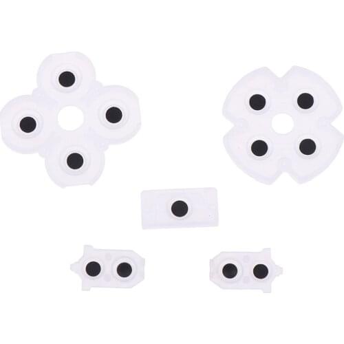 For Sony Playstation 4 PS4 Controller Conductive Silicone Buttons Rubber Pads for Game Replacement Parts