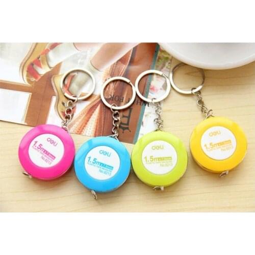 1pcs (Random Colors) Mini Tape Measure Cute Candy Colored Mini Effective Stationery Tape Measurements Soft Feet