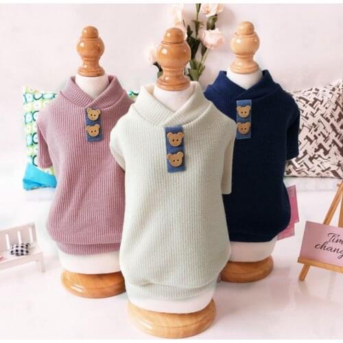 Fashion Autumn Winter Warm Dog Clothes Puppy Pet Cat Clothes Sweater Jacket Coat Winter Fashion Soft For Small Dogs Chihuahua