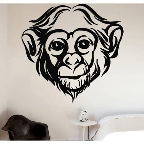 Hand made Monkey Bedroom Wall Sticker Decals Mural Jungle Nursery Monkey Kid Room Decoartion Home Decor C2024